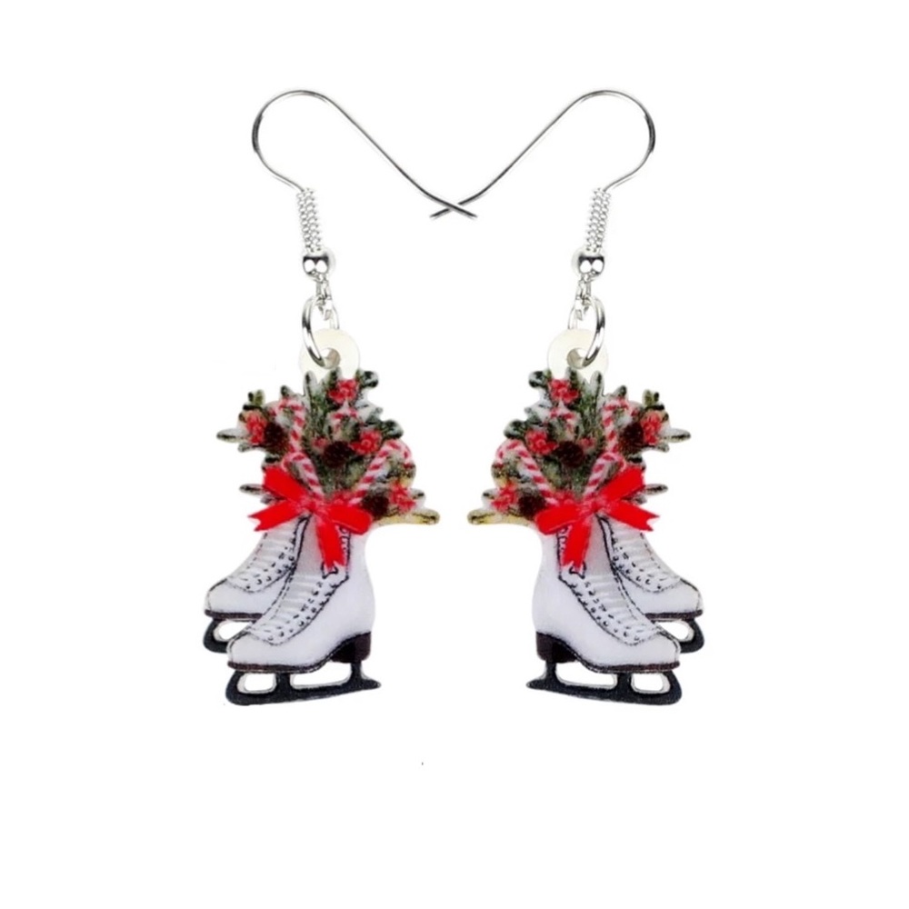 FREE SHIPPING | Double-Sided Acrylic Dangle Earrings NWT
